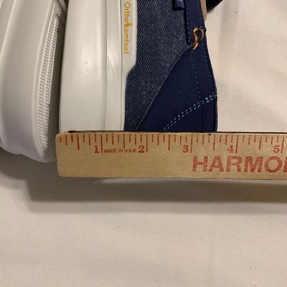 OrthoComfort size 10 slip on canvas loafer walk-in flat shoes - Picture 7 of 12